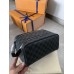 Louis Vuitton Dopp Kit Toilet Pouch In Damier Graphite Canvas N40127