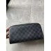 Louis Vuitton Dopp Kit Toilet Pouch In Damier Graphite Canvas N40127