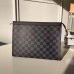 Louis Vuitton Pochette Voyage MM In Damier Graphite Canvas N41696