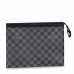 Louis Vuitton Pochette Voyage MM In Damier Graphite Canvas N41696