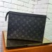 Louis Vuitton Pochette Voyage MM In Monogram Eclipse Canvas M61692 Louis Vuitton Pochette Voyage MM In Monogram Eclipse Canvas M61692