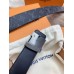 Louis Vuitton LV Initiales 40MM Reversible Belt In Monogram Eclipse Canvas M9043S