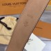 Louis Vuitton Riveted 35MM Belt In Damier Ebene Canvas M6835S