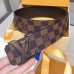 Louis Vuitton LV Initiales 40MM Belt In Damier Ebene Canvas M9807S Louis Vuitton LV Initiales 40MM Belt In Damier Ebene Canvas M9807S