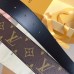 Louis Vuitton LV Initiales Reversible 40MM Belt In Monogram Leather M9821S Louis Vuitton LV Initiales Reversible 40MM Belt In Monogram Leather M9821S