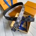 Louis Vuitton LV Initials 40MM Reversible Belt In Damier Graphite Canvas MP314V Louis Vuitton LV Initials 40MM Reversible Belt In Damier Graphite Canvas MP314V