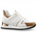 Louis Vuitton Women's Run Away Sneakers In White Suede Louis Vuitton Women's Run Away Sneakers In White Suede
