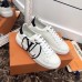 Louis Vuitton White Time Out Sneakers with Black LV Circle Louis Vuitton White Time Out Sneakers with Black LV Circle