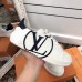Louis Vuitton White Time Out Sneakers with Black LV Circle Louis Vuitton White Time Out Sneakers with Black LV Circle