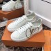 Louis Vuitton White Time Out Sneakers with Gold LV Circle Louis Vuitton White Time Out Sneakers with Gold LV Circle
