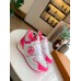Louis Vuitton Women's Run Away Sneakers In Rose Suede Louis Vuitton Women's Run Away Sneakers In Rose Suede
