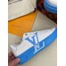 Louis Vuitton White Time Out Sneakers with Blue Outsole Louis Vuitton White Time Out Sneakers with Blue Outsole