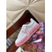 Louis Vuitton White Time Out Sneakers with Pink Outsole Louis Vuitton White Time Out Sneakers with Pink Outsole