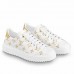 Louis Vuitton Time Out Sneakers with Gold Monogram Flowers