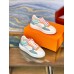 Louis Vuitton Time Out Sneakers In Light Blue Monogram Lambskin Louis Vuitton Time Out Sneakers In Light Blue Monogram Lambskin