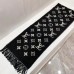 Louis Vuitton Black Daily LV Scarf M76701