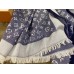 Louis Vuitton Blue Monogram Denim Shawl M71376