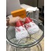Louis Vuitton Time Out Sneakers In Red Printed Leather Louis Vuitton Time Out Sneakers In Red Printed Leather