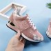 Louis Vuitton Women's Run Away Sneaker In Pink Suede Louis Vuitton Women's Run Away Sneaker In Pink Suede