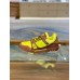 Louis Vuitton Men's LV Trainer Sneakers In Jaune Leather Louis Vuitton Men's LV Trainer Sneakers In Jaune Leather