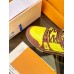 Louis Vuitton Men's LV Trainer Sneakers In Jaune Leather Louis Vuitton Men's LV Trainer Sneakers In Jaune Leather
