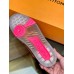 Louis Vuitton Men's LV Trainer Sneakers In Rose Leather Louis Vuitton Men's LV Trainer Sneakers In Rose Leather