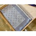 Louis Vuitton Light Blue Monogram Denim Shawl M71382