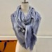 Louis Vuitton Light Blue Monogram Denim Shawl M71382