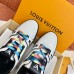 Louis Vuitton Men's White/Black LV Trainer Sneakers with #54 Louis Vuitton Men's White/Black LV Trainer Sneakers with #54