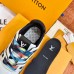 Louis Vuitton Men's White/Black LV Trainer Sneakers with #54 Louis Vuitton Men's White/Black LV Trainer Sneakers with #54