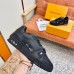 Louis Vuitton Men's Black LV Trainer Sneakers with Wool