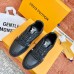 Louis Vuitton Men's Black LV Trainer Sneakers with Wool