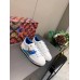 Louis Vuitton White Time Out Sneakers with Blue Printed Louis Vuitton White Time Out Sneakers with Blue Printed