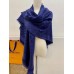 Louis Vuitton Blue Monogram Shawl M72412 Louis Vuitton Blue Monogram Shawl M72412