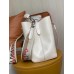 Louis Vuitton White Epi Neonoe BB Bag With Jacquard Strap M57693