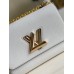 Louis Vuitton Twist MM Bag In White Epi Leather M55513 Louis Vuitton Twist MM Bag In White Epi Leather M55513