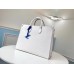 Louis Vuitton Onthego MM Bag In White Epi Leather M56081 Louis Vuitton Onthego MM Bag In White Epi Leather M56081