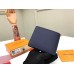 Louis Vuitton Multiple Wallet In Navy Taiga Leather M30282 Louis Vuitton Multiple Wallet In Navy Taiga Leather M30282