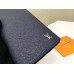 Louis Vuitton Brazza Wallet In Navy Taiga Leather M30292 Louis Vuitton Brazza Wallet In Navy Taiga Leather M30292