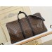 Louis Vuitton Keepall Bandouliere 55 Bag In Monogram Macassar Canvas M56714 Louis Vuitton Keepall Bandouliere 55 Bag In Monogram Macassar Canvas M56714