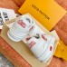 Louis Vuitton LV Trainer Sneakers with Red Heart Logo Louis Vuitton LV Trainer Sneakers with Red Heart Logo