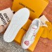 Louis Vuitton LV Trainer Sneakers with Red Heart Logo Louis Vuitton LV Trainer Sneakers with Red Heart Logo