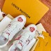 Louis Vuitton LV Trainer Sneakers with Red Heart Logo Louis Vuitton LV Trainer Sneakers with Red Heart Logo