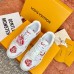 Louis Vuitton LV Trainer Sneakers with Red Heart Logo Louis Vuitton LV Trainer Sneakers with Red Heart Logo