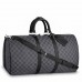 Louis Vuitton Keepall Bandouliere 55 Bag In Damier Graphite Canvas N41413 Louis Vuitton Keepall Bandouliere 55 Bag In Damier Graphite Canvas N41413