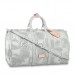 Louis Vuitton Keepall Bandouliere 50 Bag In Damier Salt Canvas N50069 Louis Vuitton Keepall Bandouliere 50 Bag In Damier Salt Canvas N50069