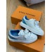 Louis Vuitton Time Out Sneakers with Blue Signature Back Louis Vuitton Time Out Sneakers with Blue Signature Back