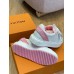 Louis Vuitton Time Out Sneakers with Pink Signature Back Louis Vuitton Time Out Sneakers with Pink Signature Back