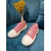 Louis Vuitton LV Squad Sneakers In Pink Monogram Denim