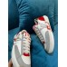 Louis Vuitton Charlie Sneakers In White Leather With Red Detail Louis Vuitton Charlie Sneakers In White Leather With Red Detail